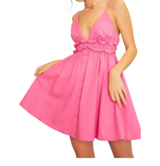 Mainstrip - Ruffle Self Tie Dress