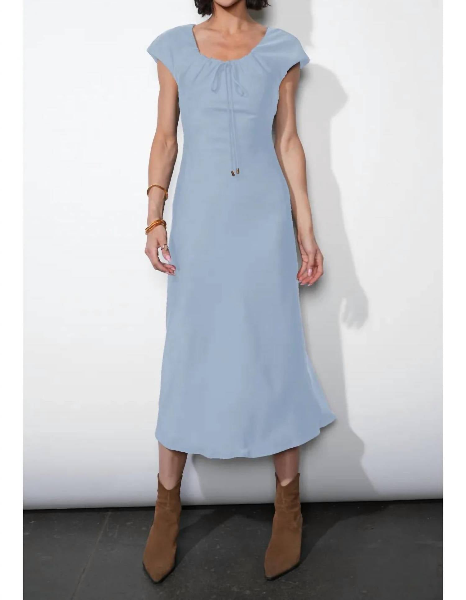 Greylin - Inez Satin Midi Dress