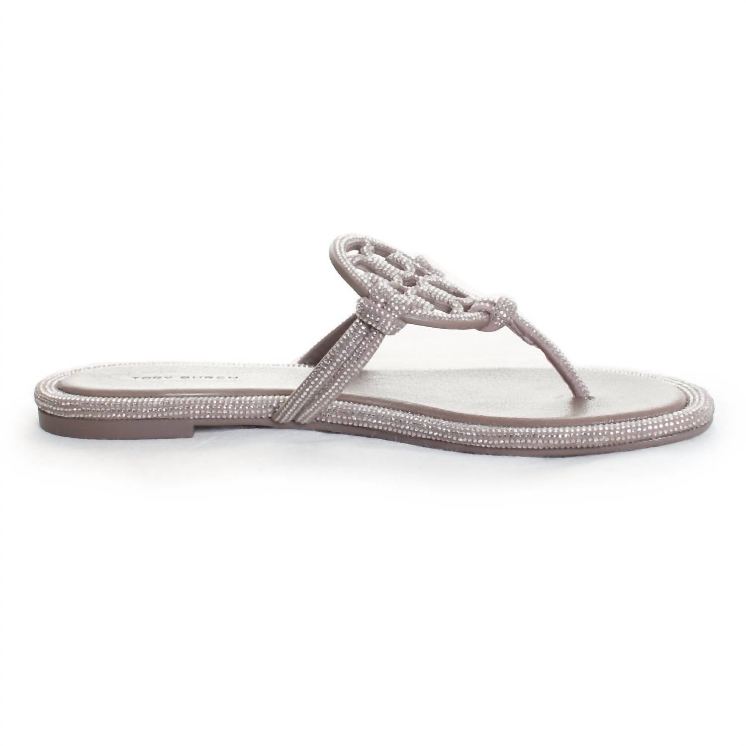 Tory Burch - Women's Miller Knotted Pave Thong Sandal