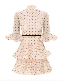 Zimmermann - Pleated Sleeved Mini Dress