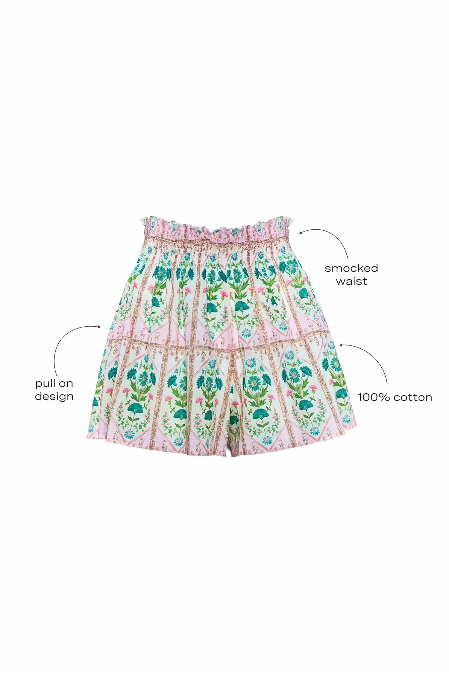 Hunter Bell - Jemma Smocked Waist Short