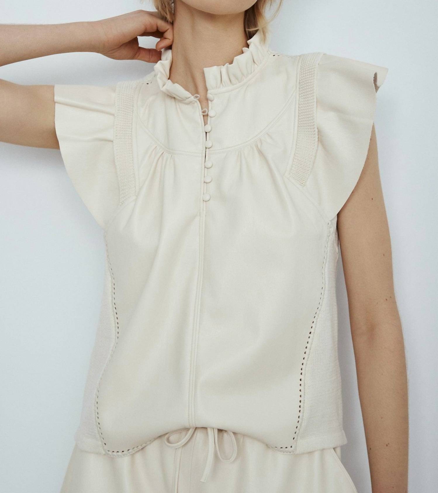 Melissa Nepton - Safir Faux Leather Top