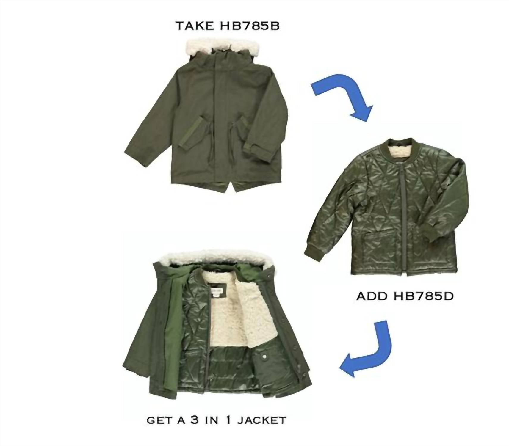Me & Henry - Cranmore Khaki Green Bomber Jacket