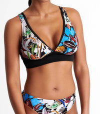 Shan - Over The Shoulder Banded Halter Top