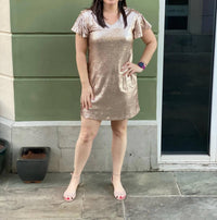 Ellison - Sequin Shift Dress