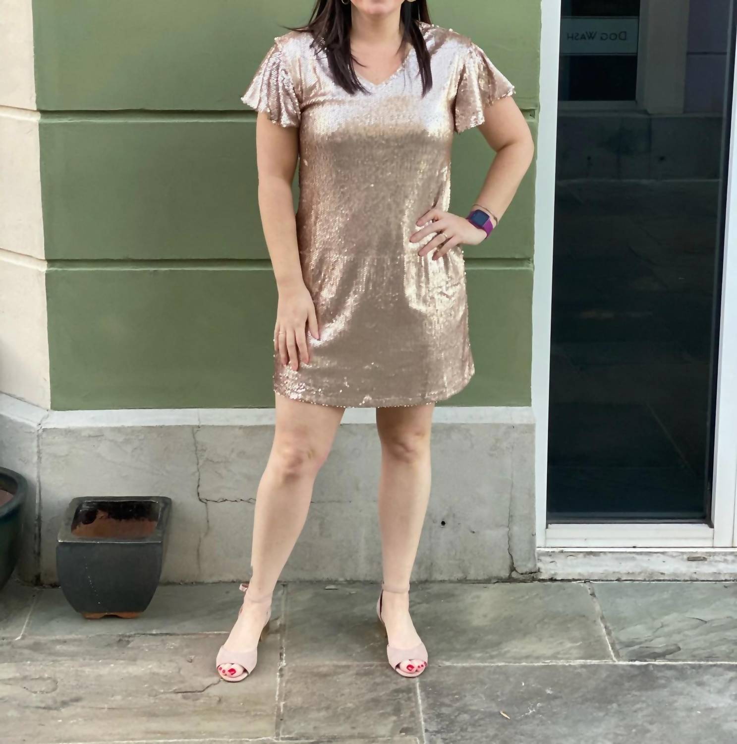 Ellison - Sequin Shift Dress