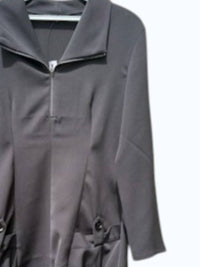 Samuel Dong Women's Coat Dress in jade - women's dress - detail view