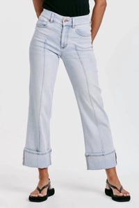 Dear John Denim - Holly Super High Rise Cuffed Straight Jeans