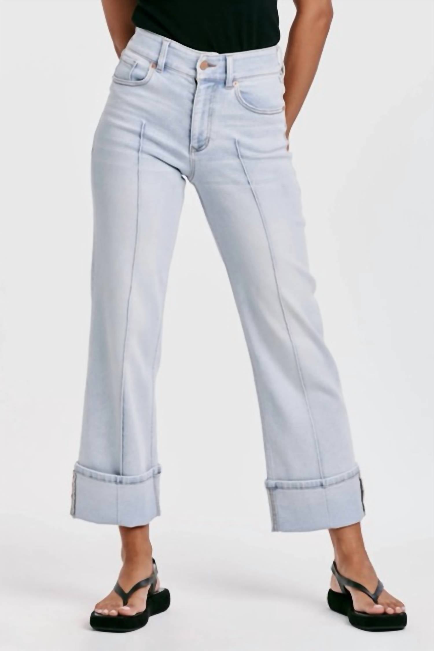 Dear John Denim - Holly Super High Rise Cuffed Straight Jeans