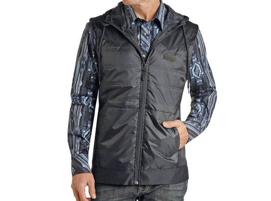 Rock & Roll Denim - Poly Fill Hooded Vest