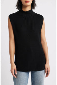 Bella Dahl - Sleeveless Mock Neck Tunic Sweater