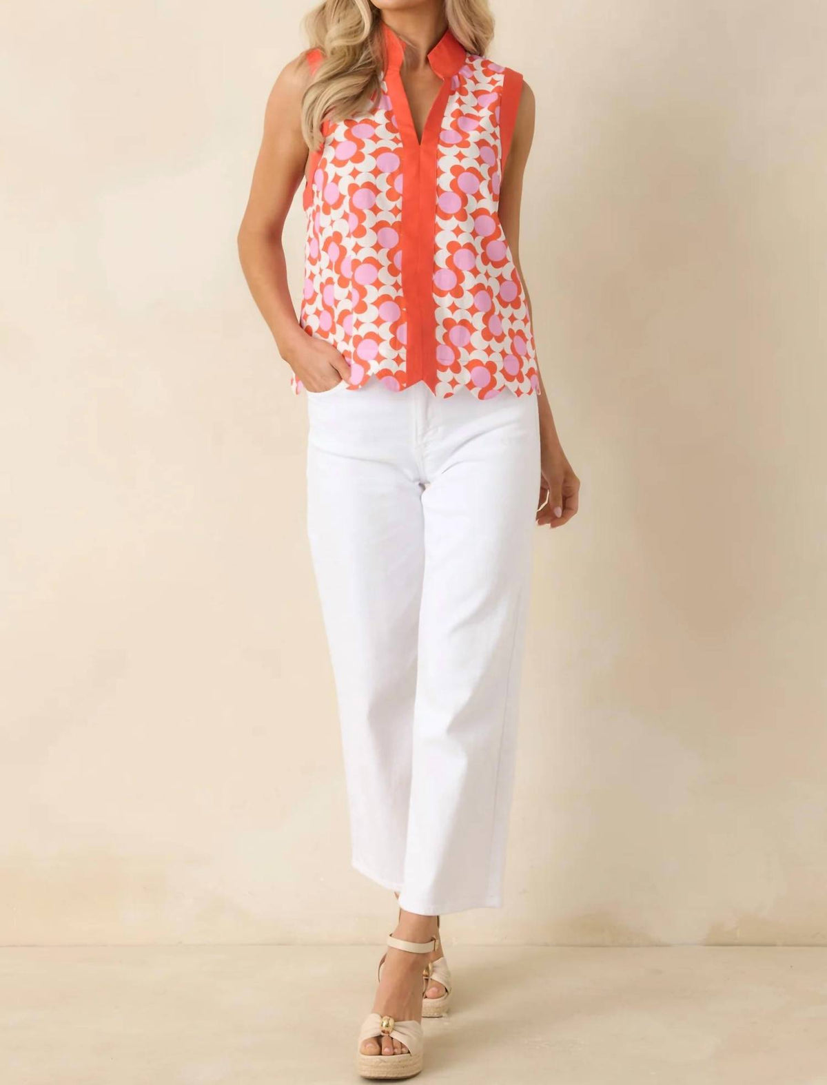 Entro - Floral Sleeveless Top