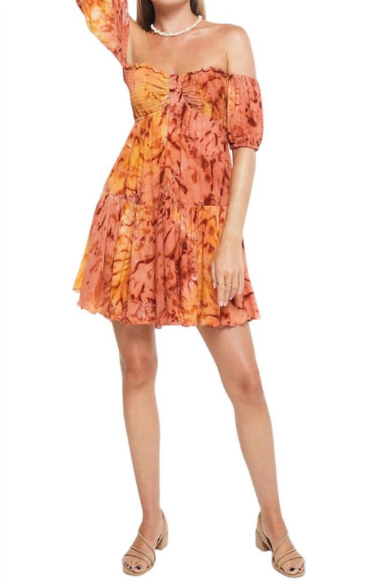 Khush - Tie Dye Keahi Cap Sleeve Dress