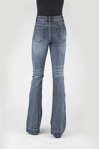 Stetson - Women's Plain Back Pocket High Rise Flare Jeans