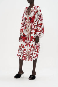 Camilla - Blouson Sleeve Midi Dress