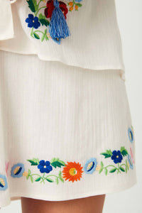 Spell - Florapaloosa Embroidered Skirt