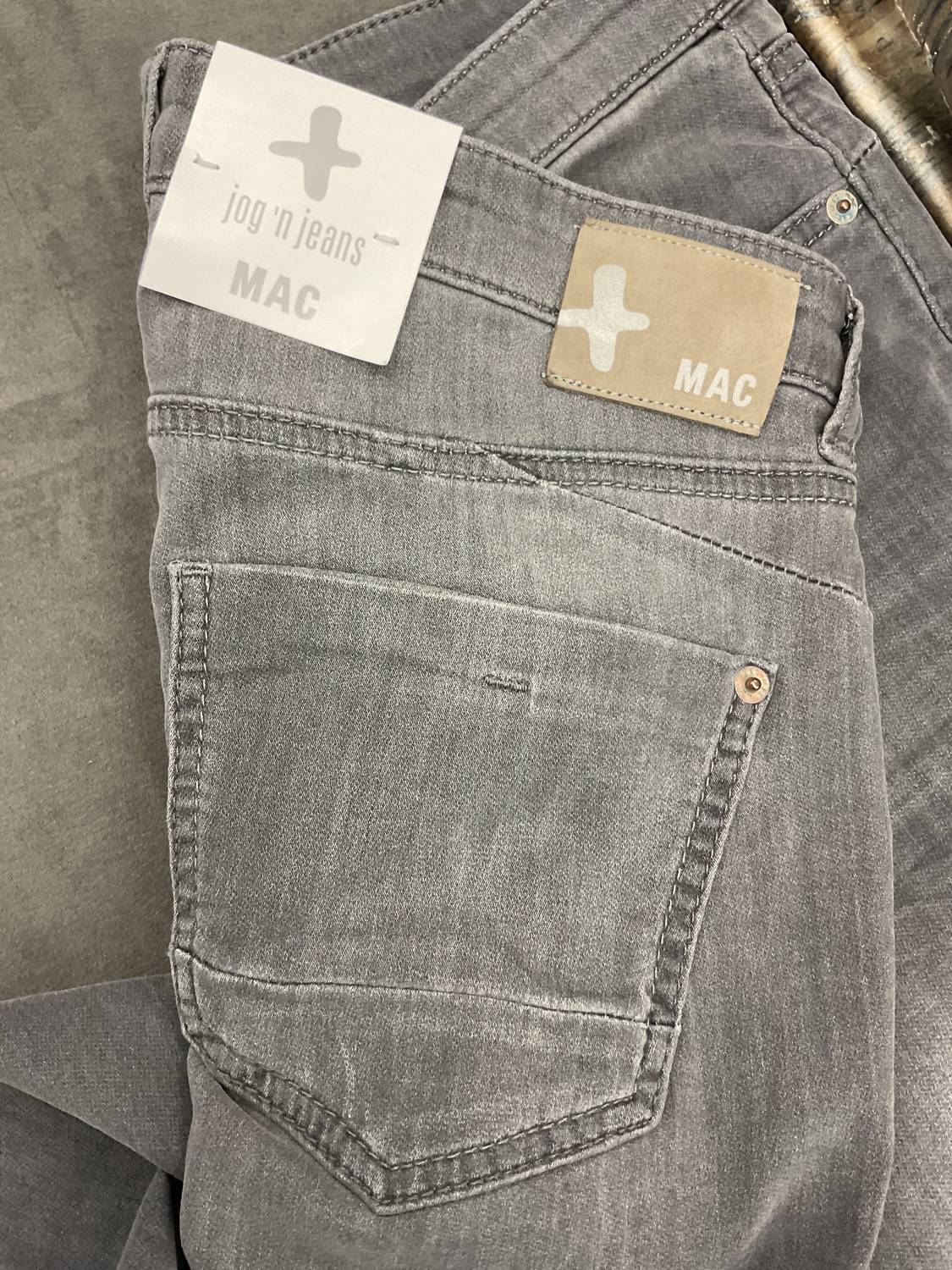 Mac - GREY JOG COTTON STRETCH JEANS