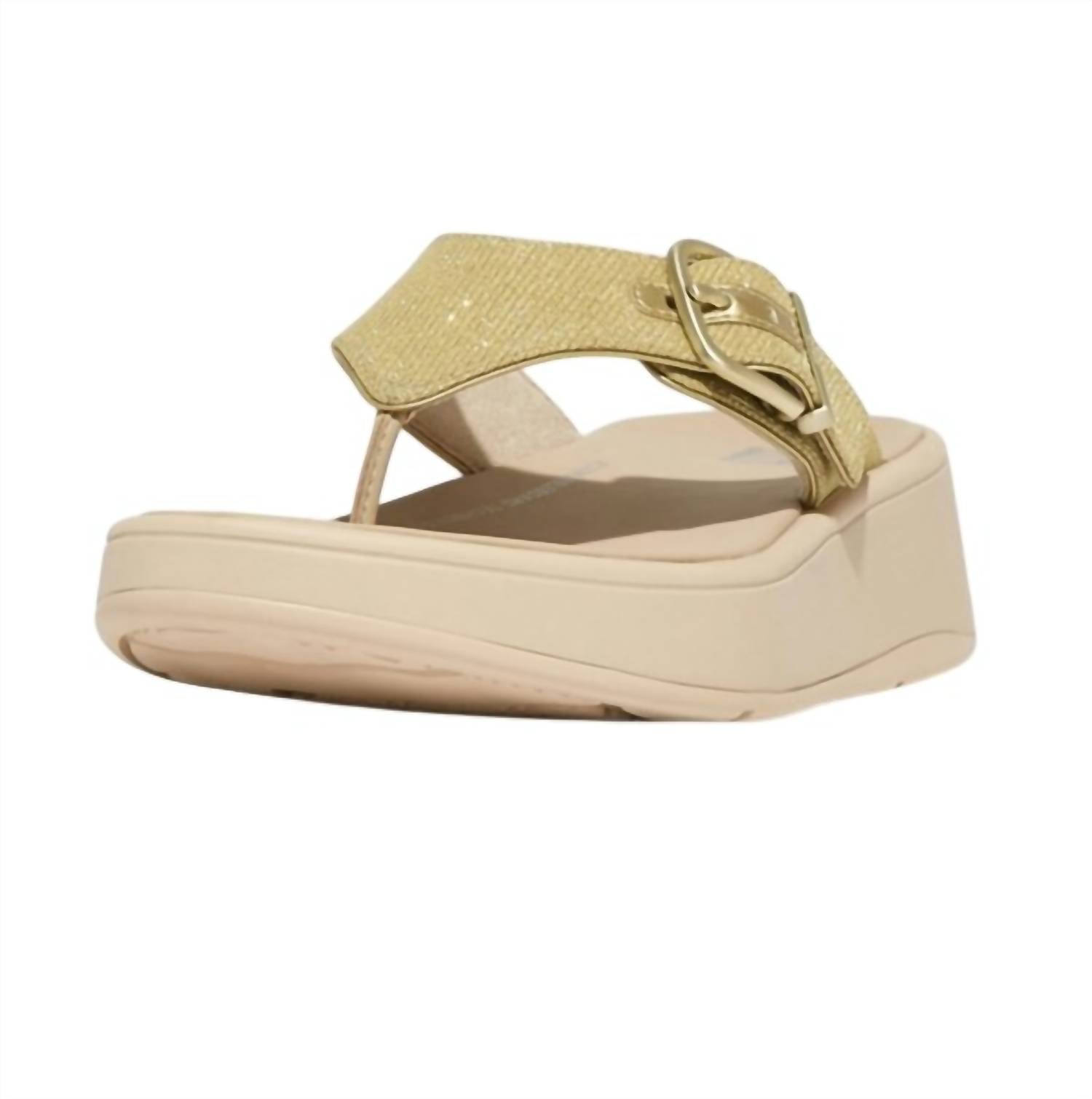 Fitflop - Women's F-mode Buckle Flatform Toe-post Sandals
