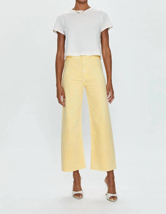 Pistola - Penny Ankle Pintuck Vintage High Rise Wide Leg