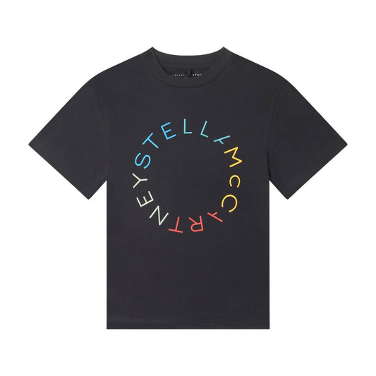 Stella Mccartney - Kid Short Sleeve Tee With Logo Disk Print