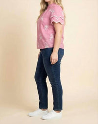 Hayden La - Poppy Ruffled Neck Top