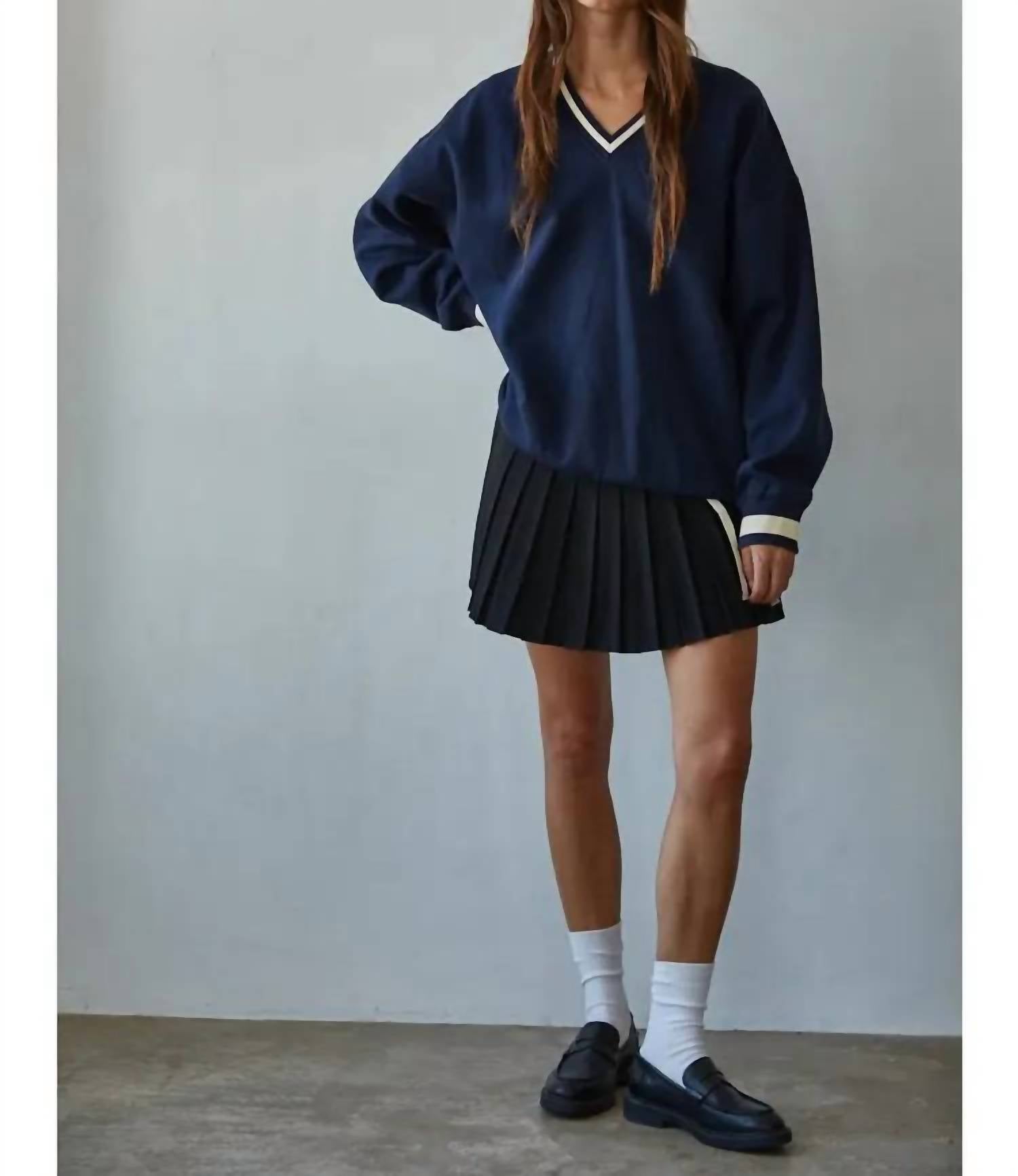 By Together - V-neck Cotton Pullover