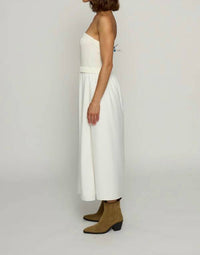 Central Park West - Strapless Tube Dress With Woven Maxi Skirt