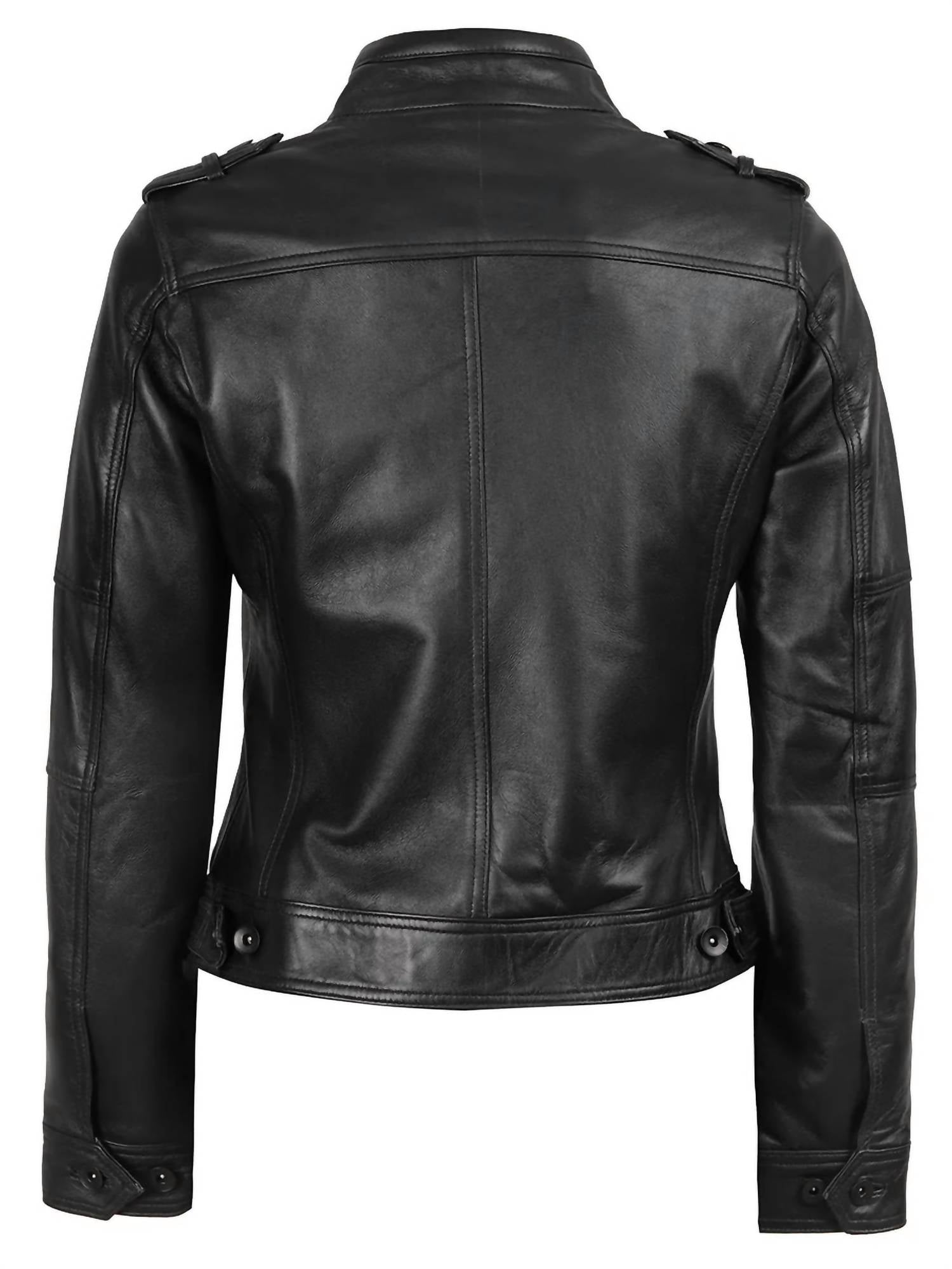 Decrum - Cafe Racer Style Leather Jacket