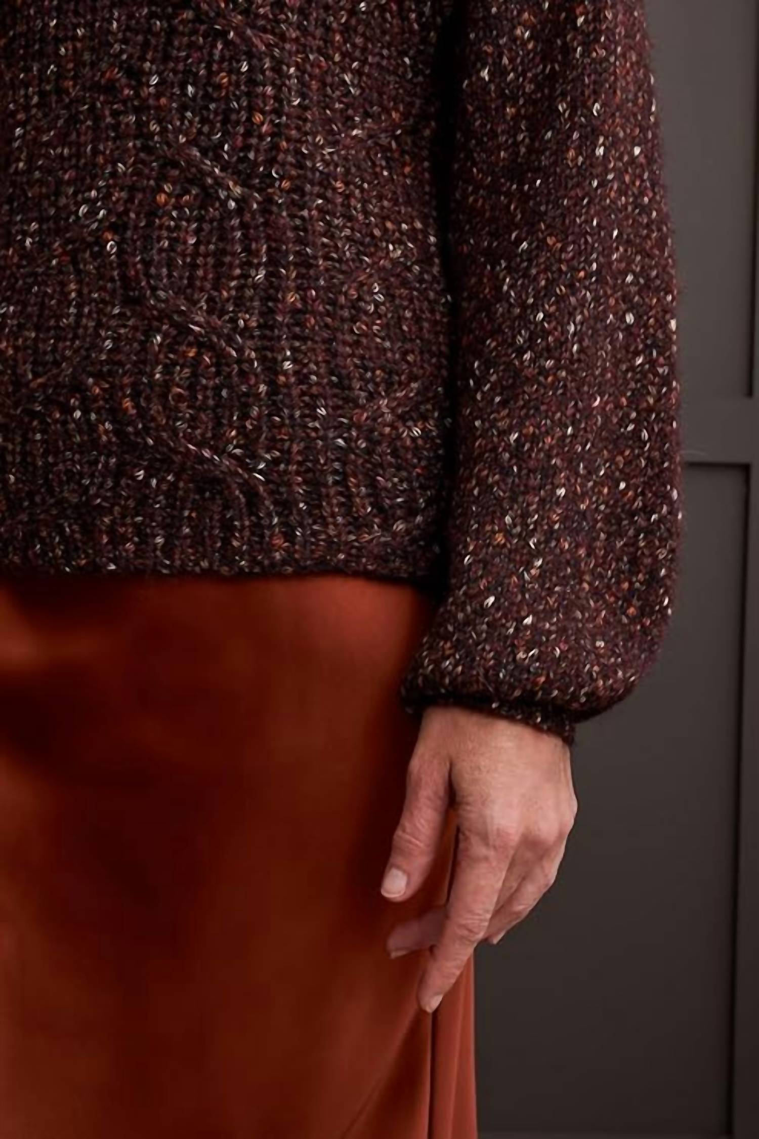 Tribal - Funnel Neck Oversize Sweater