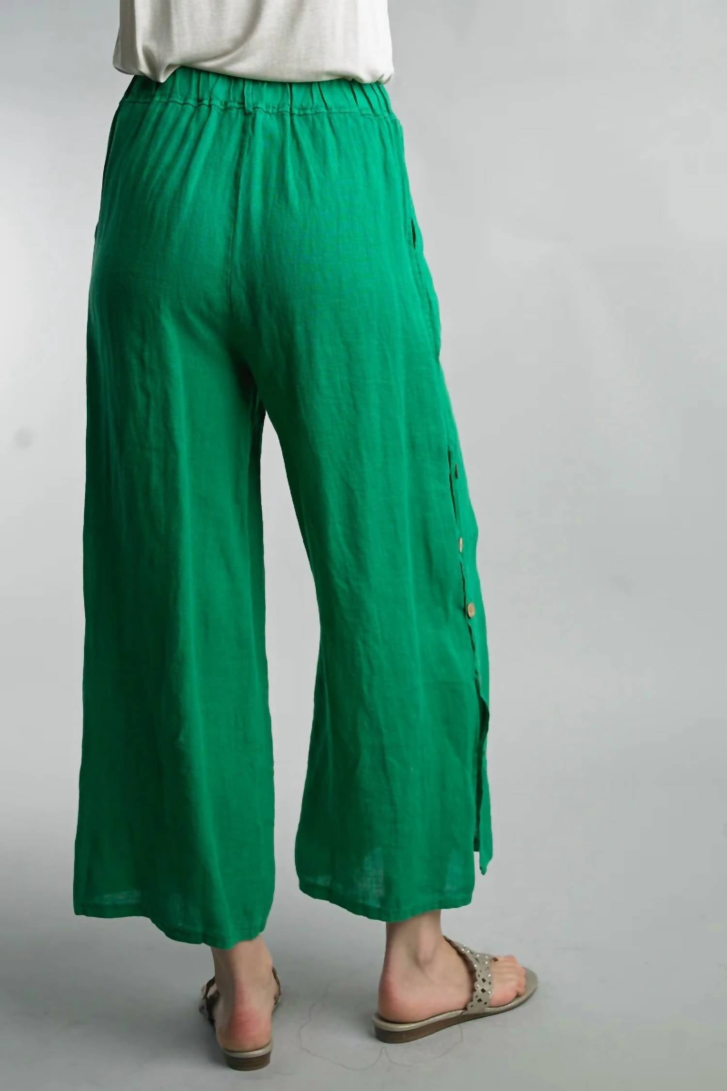 Tempo Paris - Button Up Linen Pants
