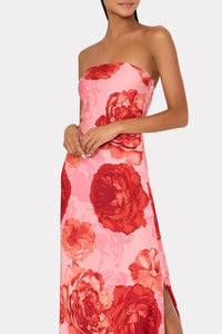 Milly - Vera Satin Floral Dress