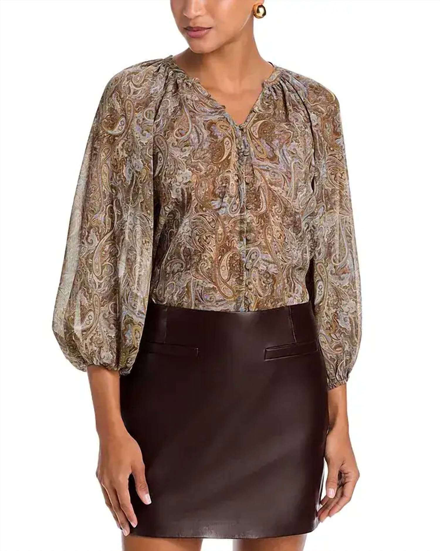 L'Agence - Teagan Dolman Sleeve Blouse