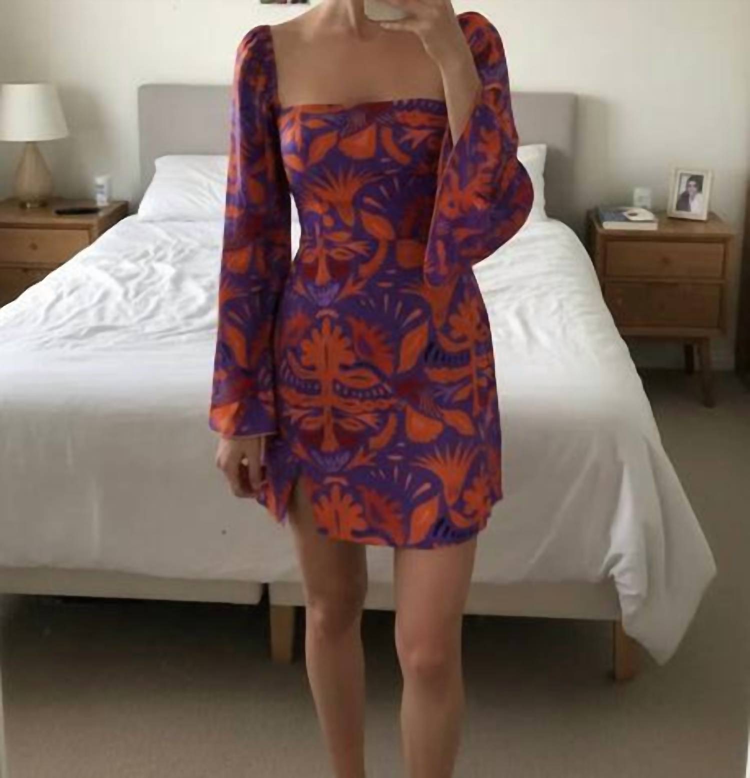 Movom - Square Neck Mini Dress