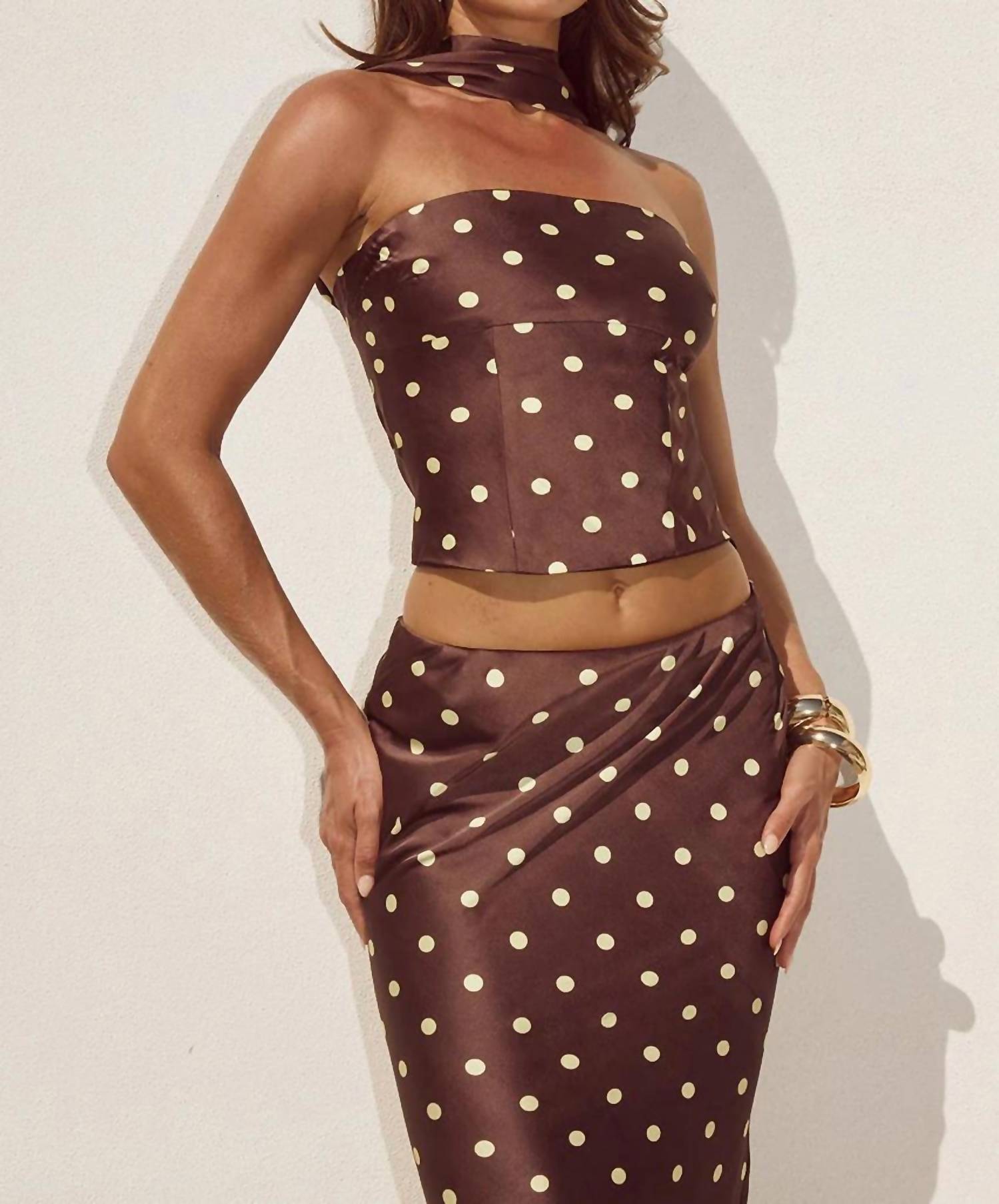 Runaway The Label - Blaine Polka Dot Top