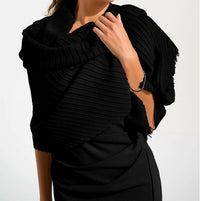 Joseph Ribkoff - Women's Woven Pleated Rectangular Scarf