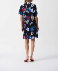 Joseph Ribkoff - Doodle Print Mini Shift Dress