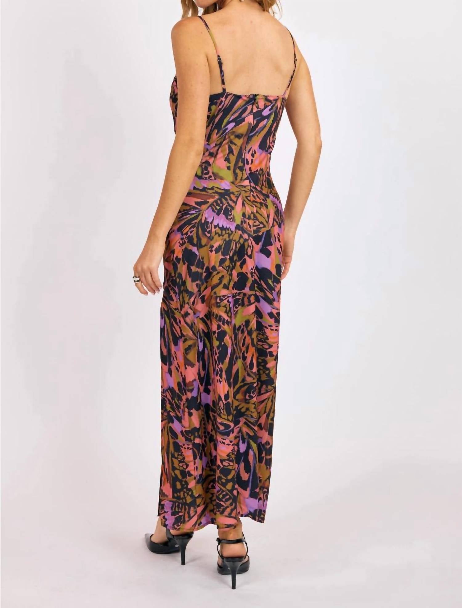 Sage The Label - Butterfly Kiss High Slit Maxi Slip Dress