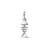 Pandora - Women's Turquoise Fishbone Dangle Charm
