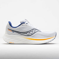 SAUCONY Men's Ride 18 Shoe in white azurite blanc azurite - men's shoe