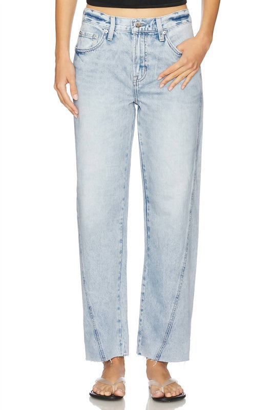 Pistola - Kacey Mid Rise Cuffed Straight Jeans