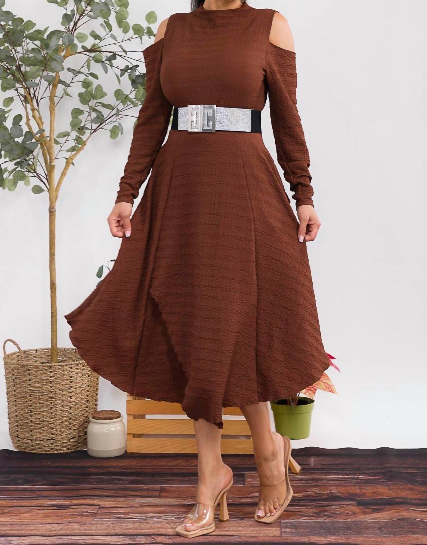Karen T Design - Bubble Textured Midi Dress
