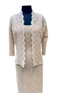 Magic Formals Moms - Women's Blanca Dress With Lace Jacket