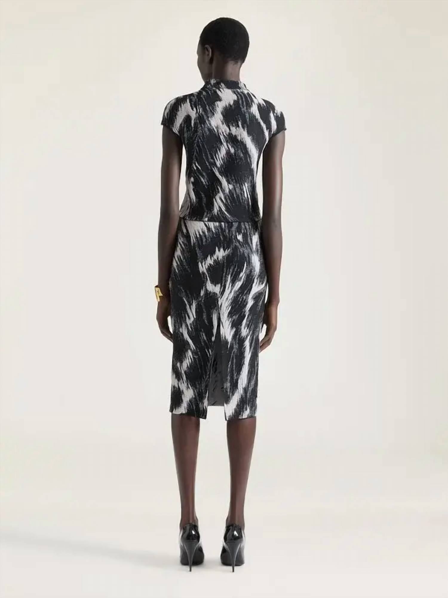 Givenchy - Animal Jacquard Viscose Pencil Skirt