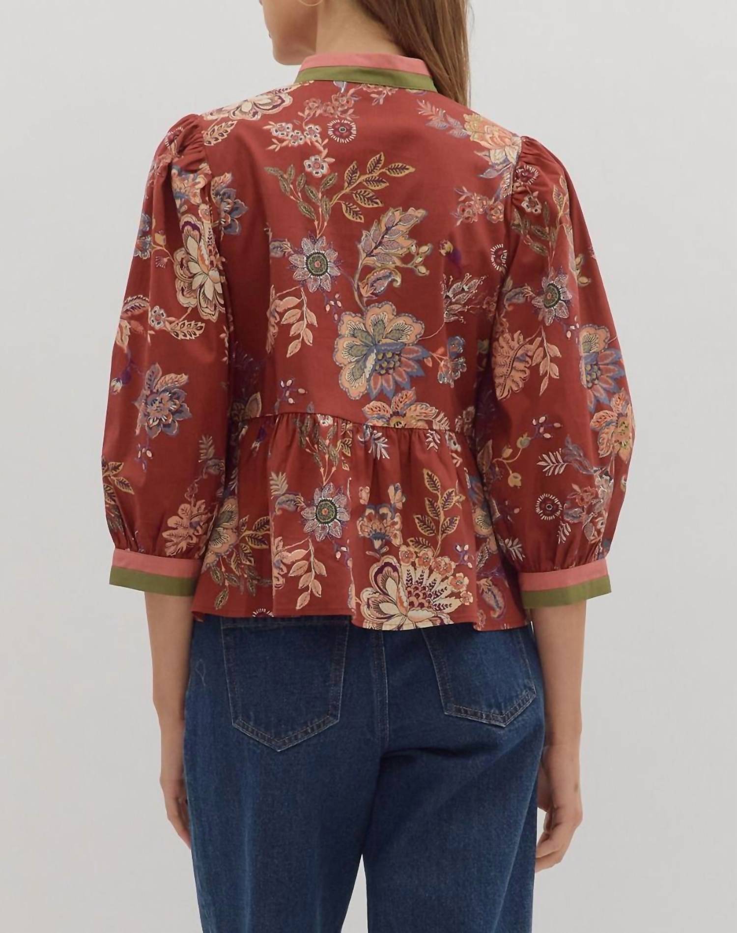 Entro - Winter Floral Top