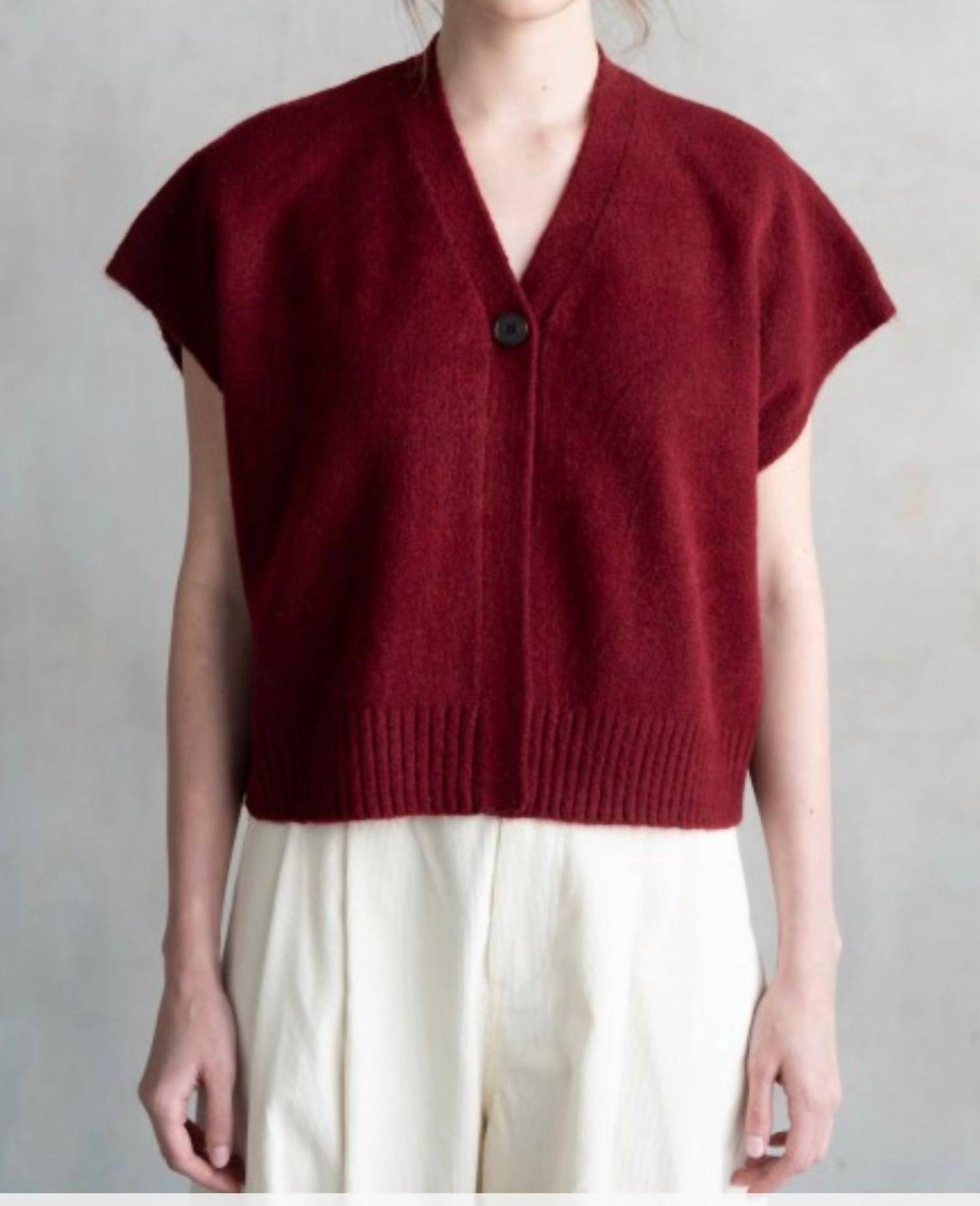Elle Grey - V Neck Sweater Vest