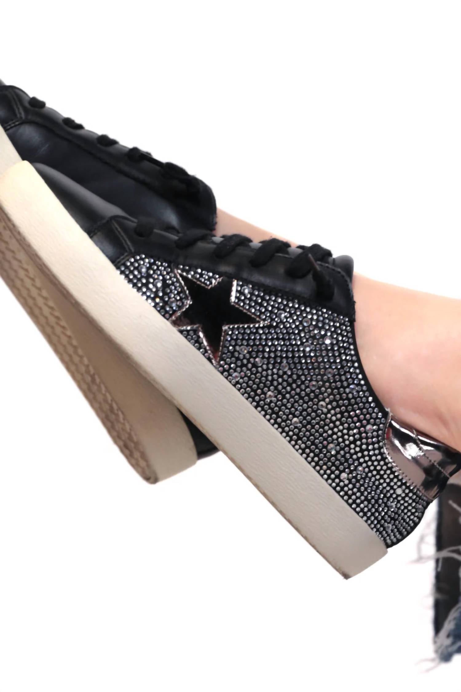 Jess Lea - Women's Shimmer Rhinestone Sneakers
