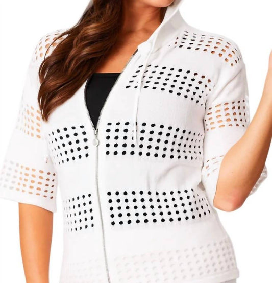 Angel Apparel - Crochet Zip Jacket