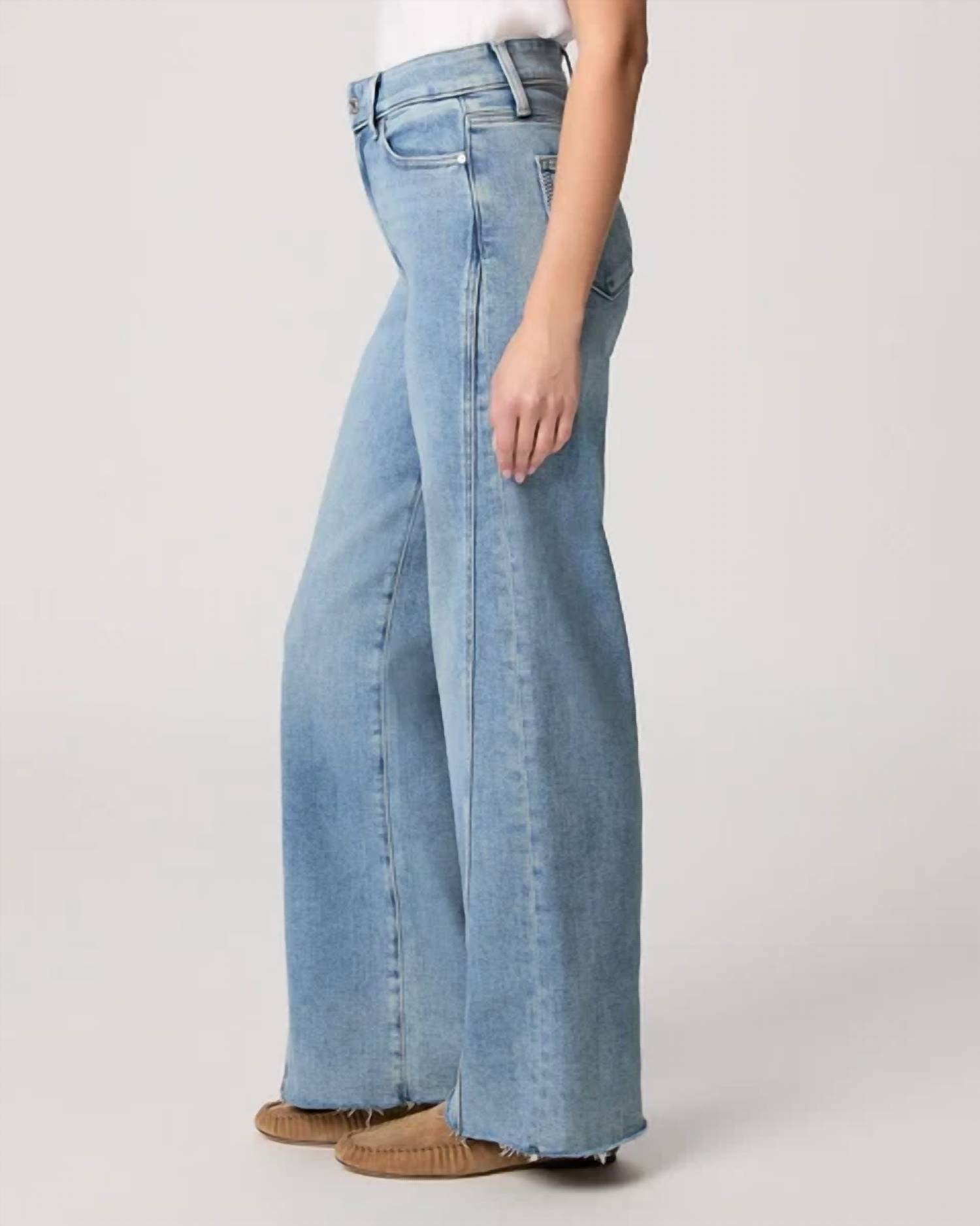 Paige - High-waisted Wide Leg Jean