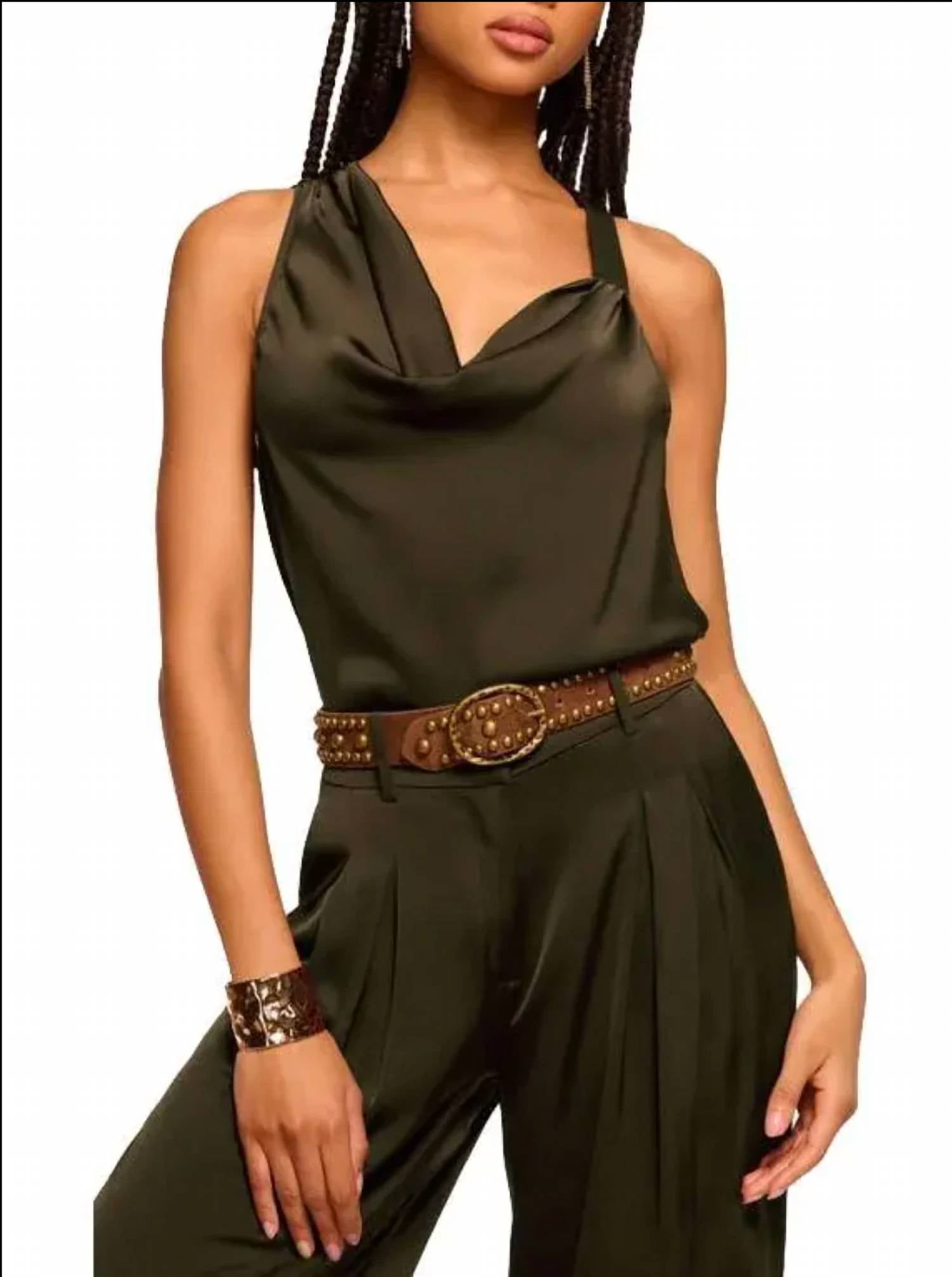Ramy Brook - Zoe Cowl Neck Tank Top