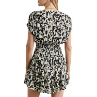 Rails Women's Siera Dress in blurred cheetah - women's dress - detail view